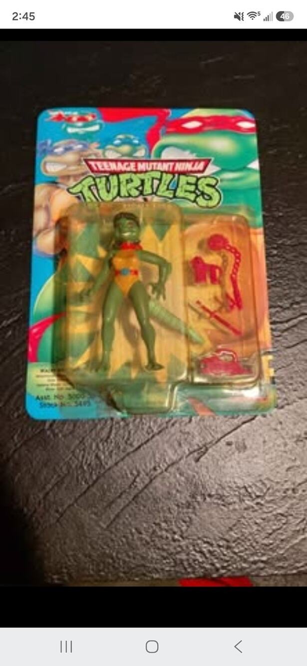 Vintage 1992 TMNT Teenage Mutant Ninja Turtles Mona Lisa Unpunched Figure